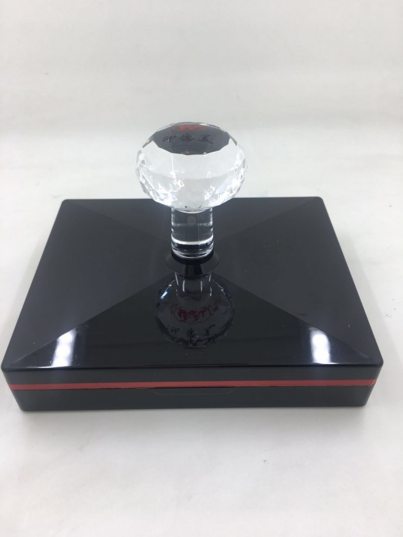 水晶光敏印章刻圆形印章方形印二维码姓名章盖包装箱的大印章包邮