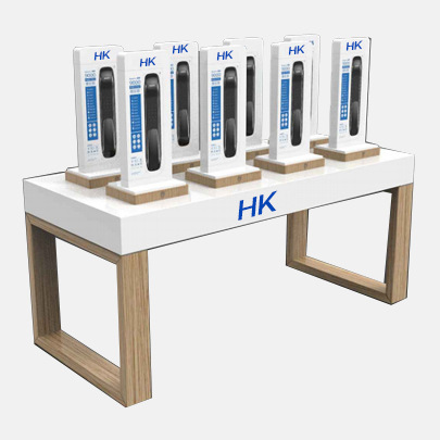 智能锁具展示柜展示架亚克力锁架智能锁具中岛柜靠墙柜锁具展厅
