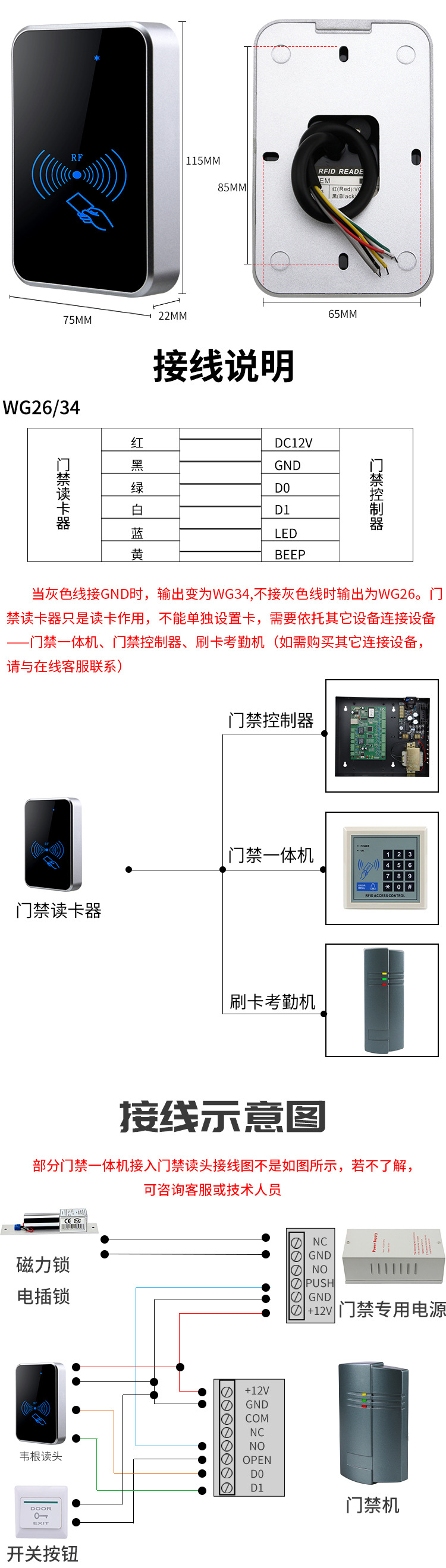 微耕门禁刷卡器