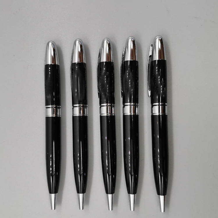 包头金属圆珠笔广告金属圆珠笔镀铬笔头金属笔夹塑料广告卡通笔