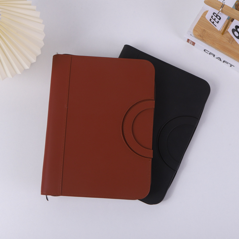 手提文件袋公文包牛津a4资料袋商务拉链文件包会议大容量公文包