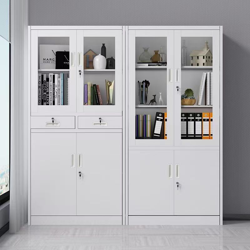 钢制文件柜铁皮柜办公室档案柜凭证柜书柜员工带锁资料柜收纳