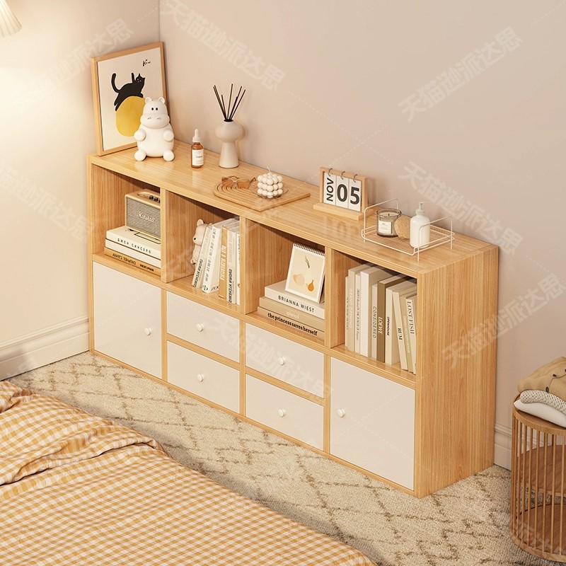 书架置物架落地书柜家用客厅靠墙矮柜学生储物柜收纳柜格子柜