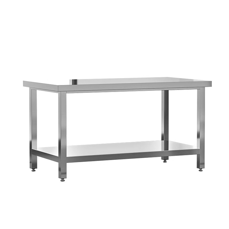 不锈钢工作台双层操作桌制药厂无尘车间半导体实验洁净室桌子