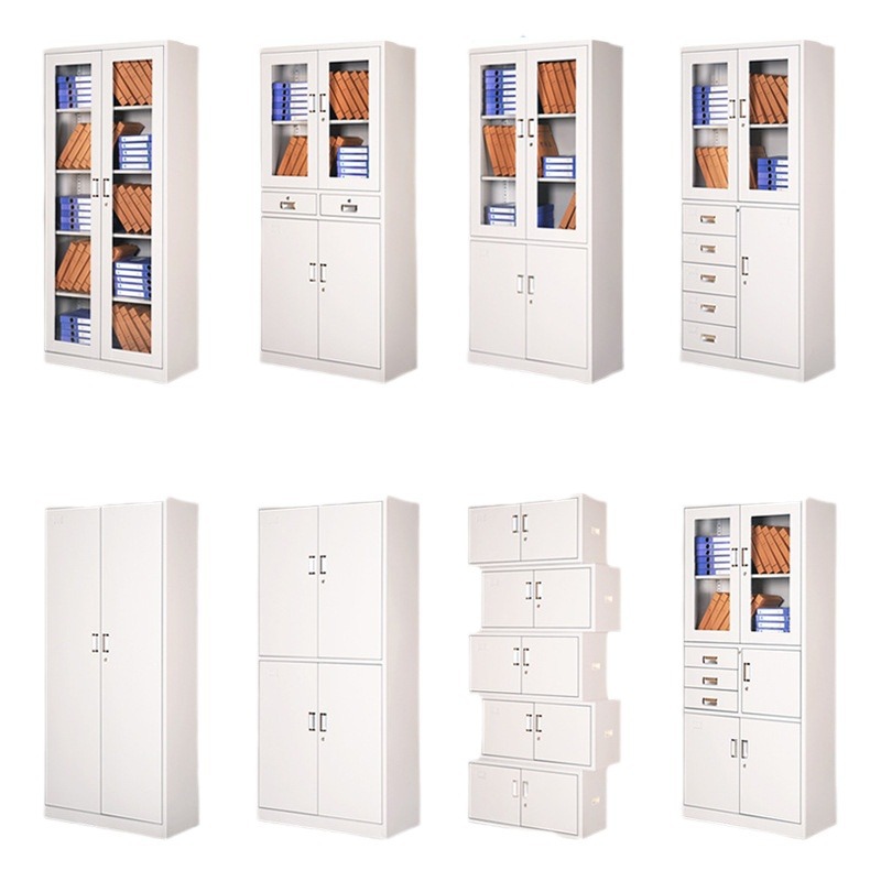 钢制文件柜办公室财务资料档案凭证柜员工宿舍收纳储物更衣铁皮柜