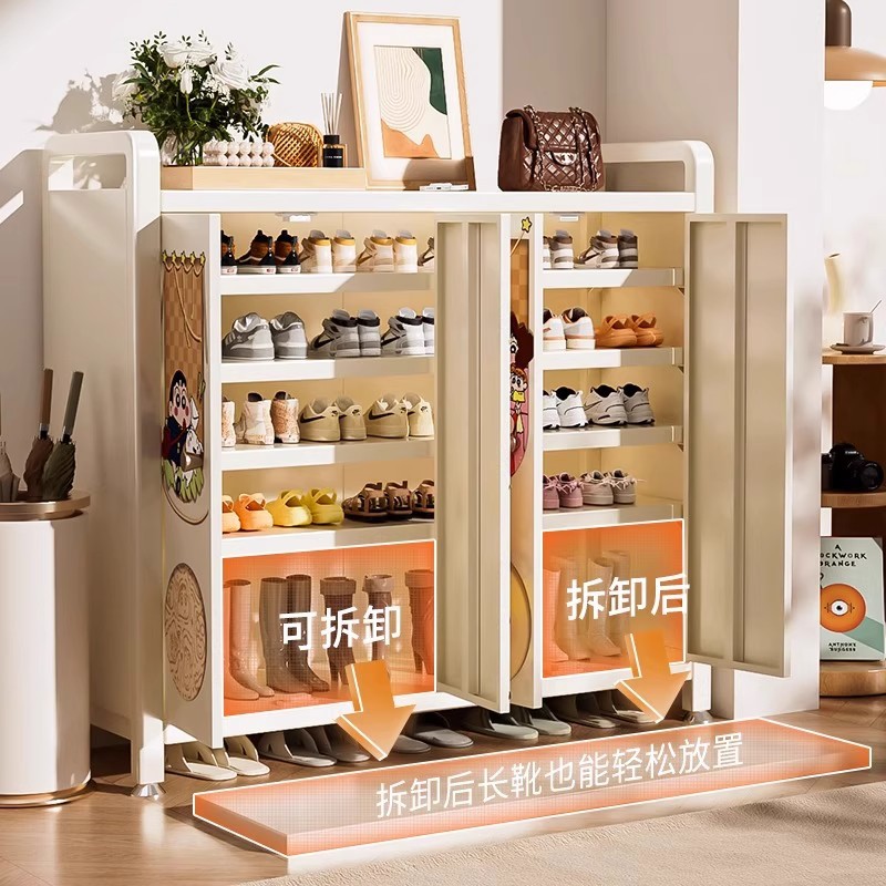 钢制鞋柜大容量多层超大玄关储物收纳柜入户铁皮走廊入户玄关鞋架