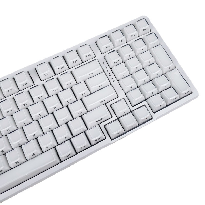 XVX水晶果冻OEM高度PC双色注塑136波纹wooting键帽侧刻机械键盘帽