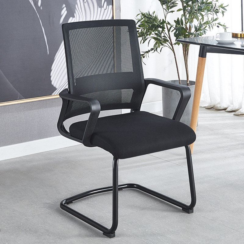 厂家直供简约椅子职员久坐舒适升降靠背电脑椅网布人体工学办公椅