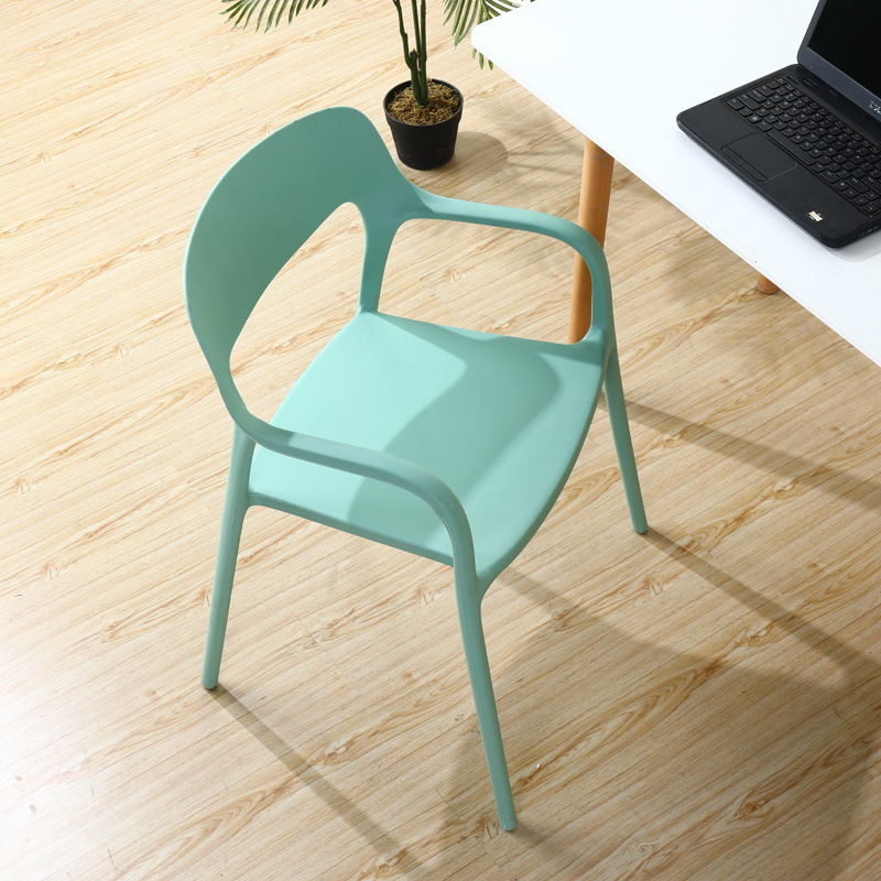 北欧轻奢餐椅咖啡厅靠背椅书桌椅现代简约家用塑料字椅子可叠放