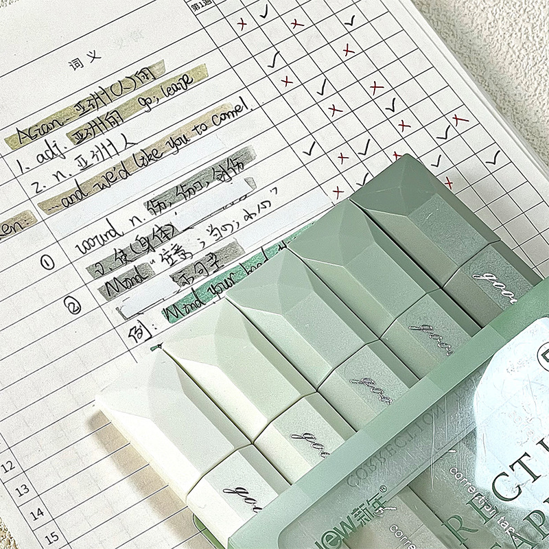 笔试修正带ins高颜值渐变涂改带大容量顺滑不断带学生改正带批发