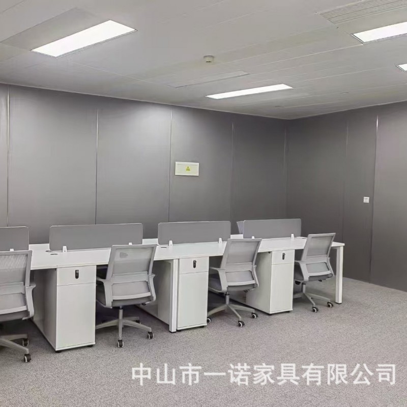 特价办公桌员工位双人现代简约电脑桌白色对座1人位人位职员桌子