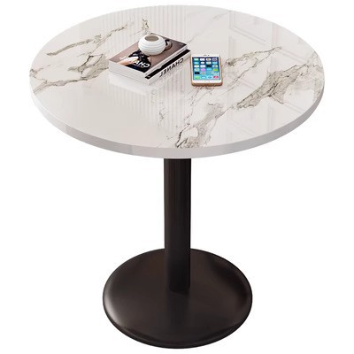 轻奢简约会客咖啡洽谈桌酒吧西餐圆桌奶茶店小吃快餐店桌椅茶几单