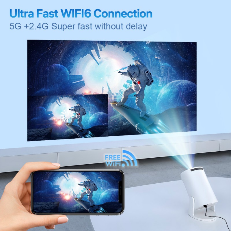 厂家直销跨境新品X1BQ家用投影仪炮筒高清卧室投墙高流明投影机