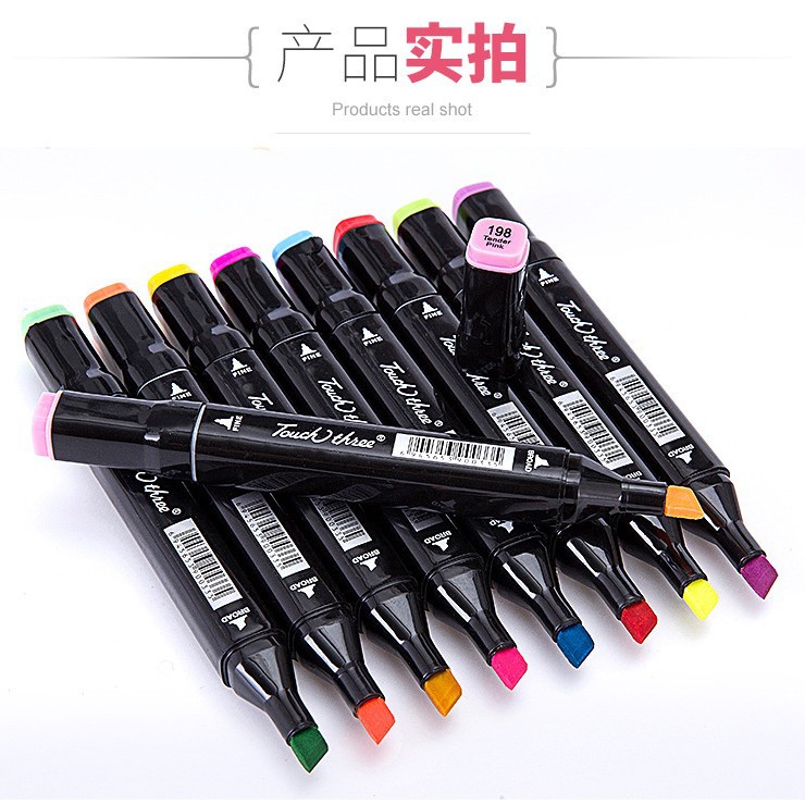 单支自选Touch three 3代马克笔学生动漫手绘油性美术用品笔
