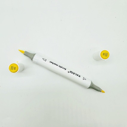 双头丙烯马克笔12 24 36色美术防水不透色涂鸦创意DIY丙烯马克