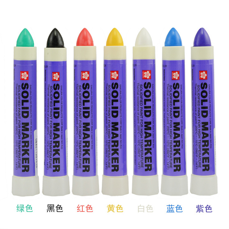 日本樱花固体油漆笔XSC油性笔防水不掉色水中作业工程专用记号笔