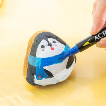 丙烯双头彩绘陶瓷相册黑卡照片涂鸦油漆笔学生美术颜料丙烯马克笔