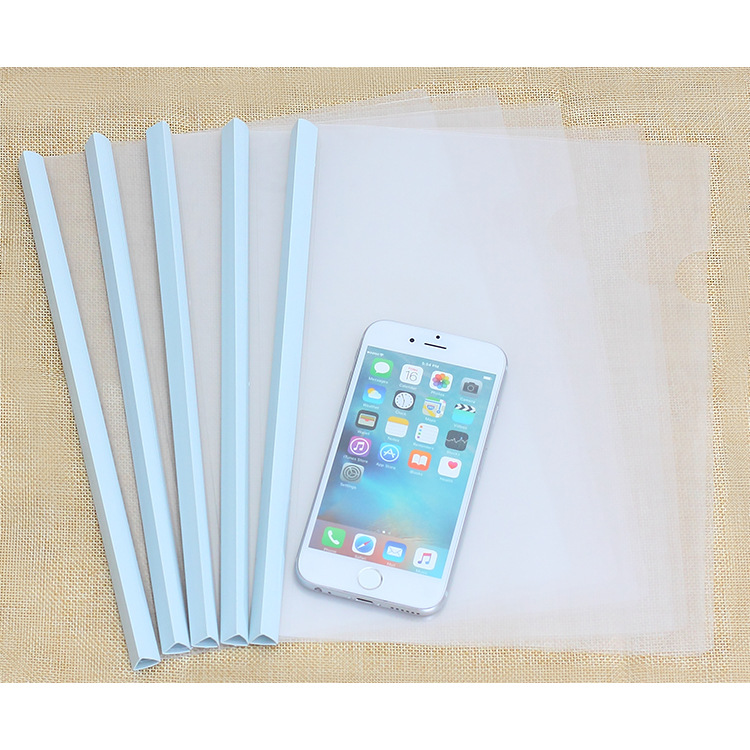 B5透明抽杆夹抽拉杆夹白色杆报告夹16开书皮资料夹