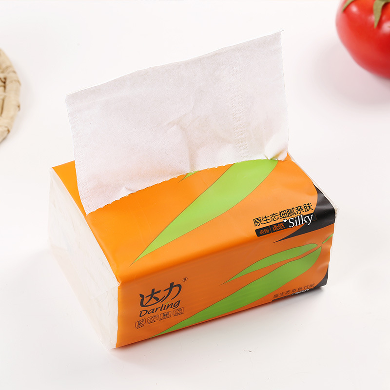 纸巾 抽纸 一件代发 家用卫生纸1包 6包厂家直批便携吸水柔软