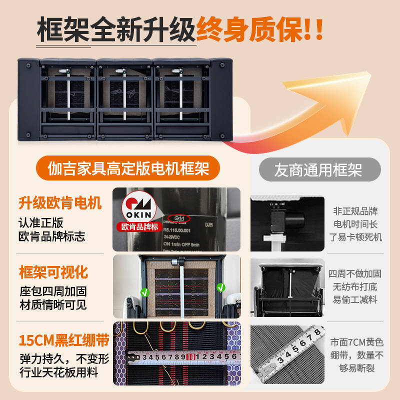 意式极简劳伦斯沙发2026新款电动功能客厅观影直排沙发源头工厂