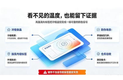 高温消失防伪标签怎么做温度监控和防伪双重保障？
