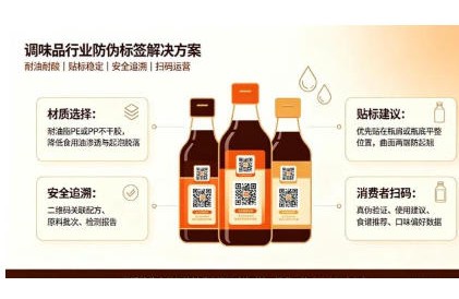 调味品和食品添加剂行业的防伪标签：耐腐蚀防油污的选型方案