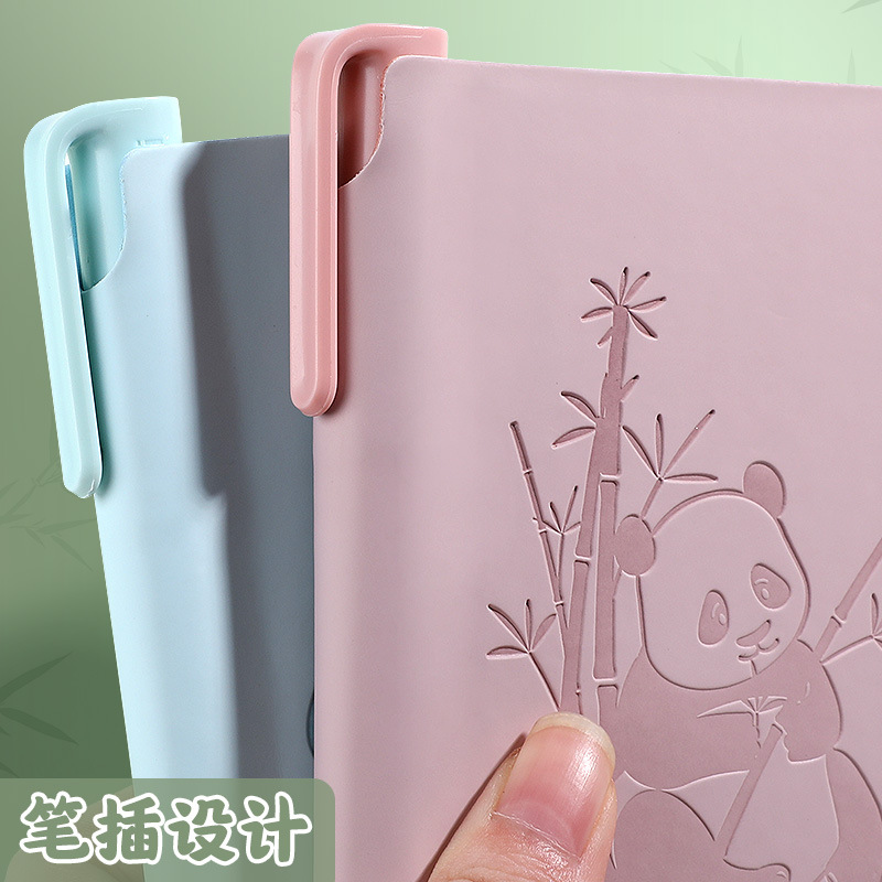 方形小笔记本子便携随身口袋迷你笔记本小号高颜值熊猫可爱日记本